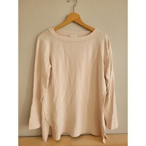 Laura Cozy Chic Ballet Core Pullover Blush Sz Medium